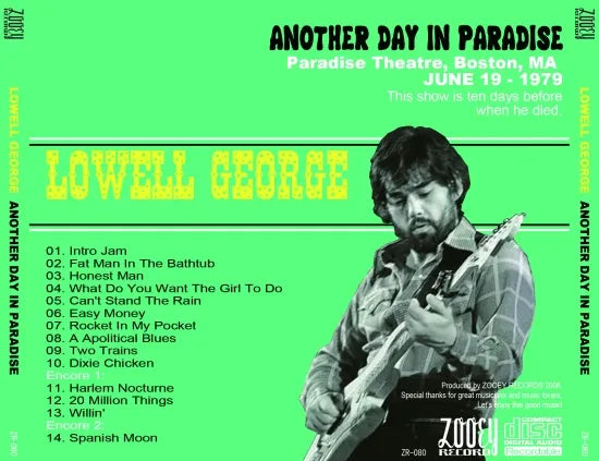 Lowell George / Another Day In Paradise (1CDR)