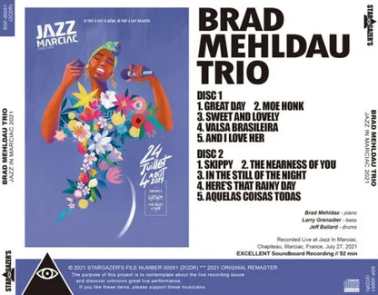 BRAD MEHLDAU TRIO / JAZZ IN MARCIAC 2021 SOUNDBOARD (2CDR)