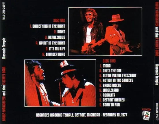 BRUCE SPRINGSTEEN & THE E STREET BAND / MASONIC TEMPLE (2CD)