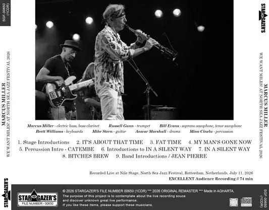 MARCUS MILLER / WE WANT MILES! AT NORTH SEA JAZZ FESTIVAL 2026 (1CDR)