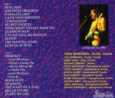 TODD RUNDGREN / CAN'T STOP RUNNING (2CD)