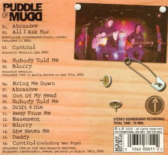 PUDDLE OF MUDD / BIZARRE FESTIVAL 2002 (DIGIPACK1CD)