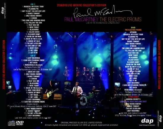 PAUL McCARTNEY / THE ELECTRIC PROMS LIVE ARCHIVE COLLECTOR'S EDITION (2CD+1DVD+1BDR)