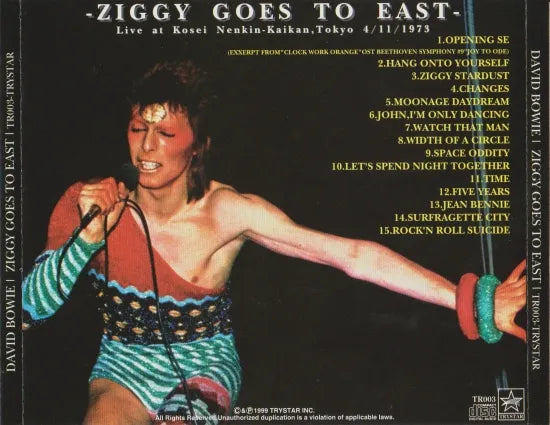 DAVID BOWIE / ZIGGY GOES TO EAST (1CDR reprint edition)