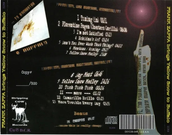 Frank Zappa / Brings Yellow Snow To Buffalo (1CD)