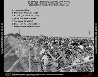 Led Zeppelin / Texas International Pop Festival (1CDR)