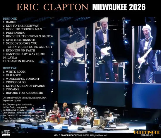 ERIC CLAPTON / MILWAUKEE 2026 (2CDR)