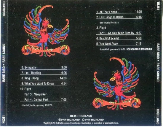 RARE BIRD / RARE SOUN (1CD)