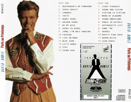 DAVID BOWIE / PARIS AU PRINTEMPS (2CDR)