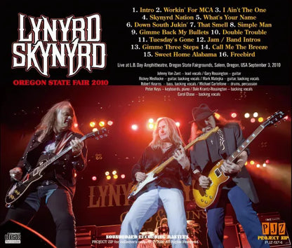 LYNYRD SKYNYRD / OREGON STATE FAIR 2010 SOUNDBOARD (1CDR)