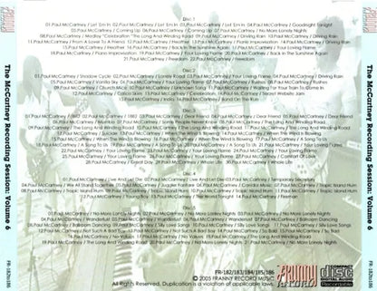 V.A. / MoMac's Hidden Tracks : The McCartney Recording Sessions Vol.6 (5CDR+1dataCDR)