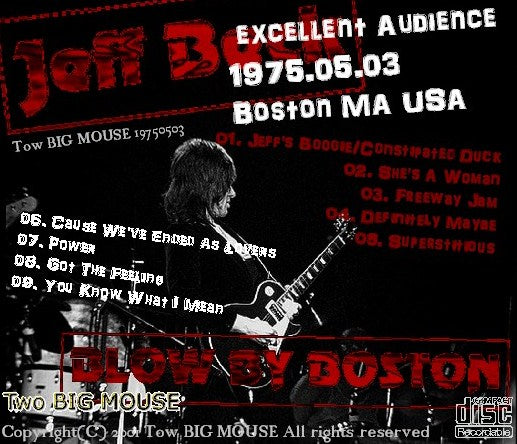 Jeff Beck / USA TOUR 1975 Boston MA USA (1CDR)