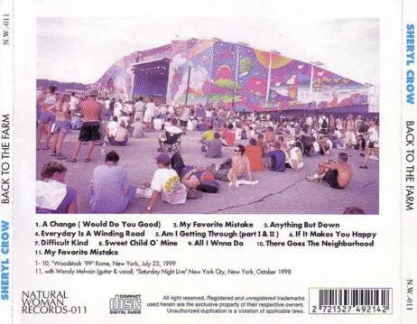 SHERYL CROW / BACK TO FARM (1CD)