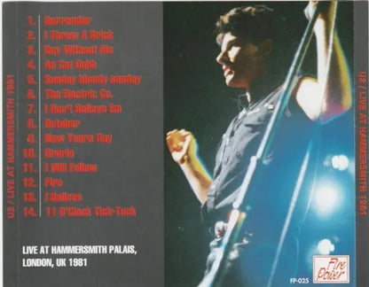 U2 / LIVE AT HAMMERSMITH 1981 (1CD)