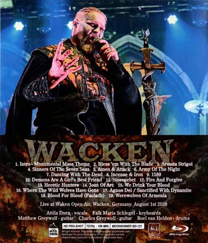 POWERWOLF / WACKEN OPEN AIR 2026 HD PRO-SHOT (1BDR)