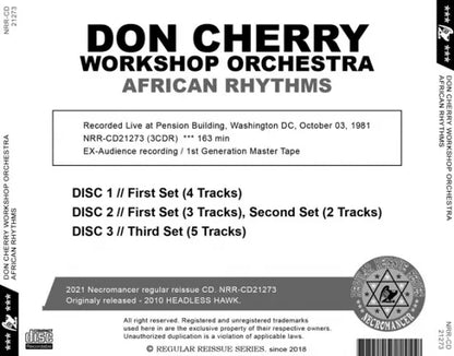 DON CHERRY WORKSHOP ORCHESTRA / AFRICAN RHYTHMS (3CDR)