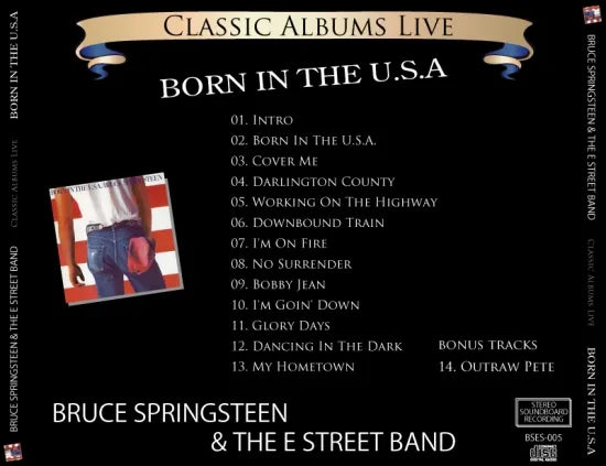 BRUCE SPRINGSTEEN / CLASSIC ALBUMS LIVE * BORN IN THE USA (1CDR)