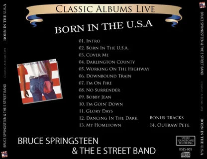 BRUCE SPRINGSTEEN / CLASSIC ALBUMS LIVE * BORN IN THE USA (1CDR)