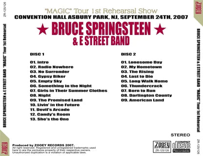 BRUCE SPRINGSTEEN / MAGIC TOUR 1ST REHEARSAL (2CDR)