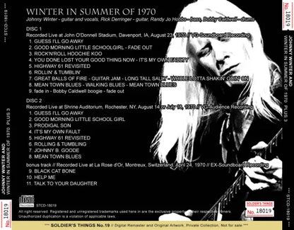 JOHNNY WINTER AND / WINTER IN SUMMER OF 1970 (2CDR)