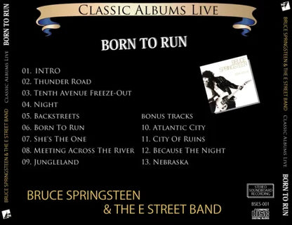 BRUCE SPRINGSTEEN / CLASSIC ALBUMS LIVE * BORN TO RUN (1CDR)