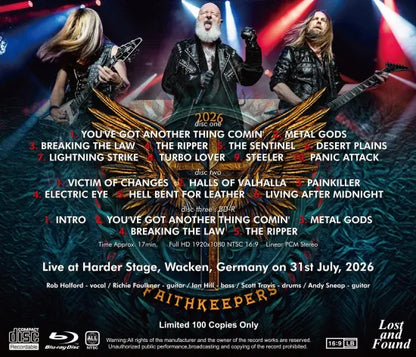 JUDAS PRIEST / WACKEN OPEN AIR 2026 (2CDR+1BDR)