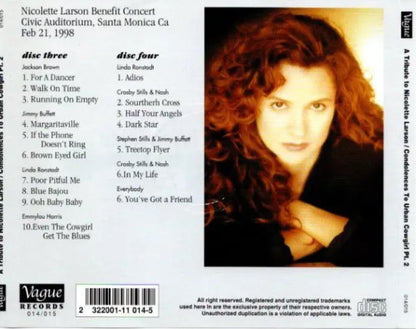 V.A / A TRIBUTE TO NICOLETTE LARSON 2  (2CD)