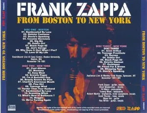 FRANK ZAPPA / FROM BOSTON TO NEW YORK (3CDR)
