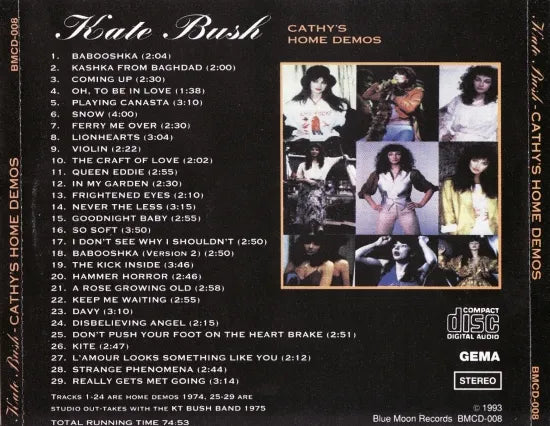 KATE BUSH / CATHY'S HOME DEMOS (1CDR)
