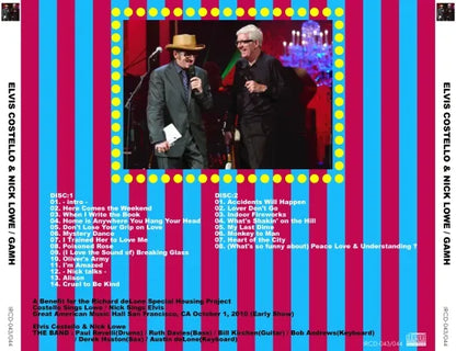 ELVIS COSTELLO & NICK LOWE / GAMH (2CDR)