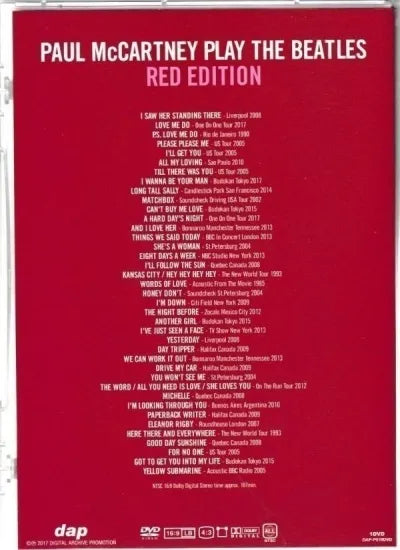 PAUL McCARTNEY / PLAY THE BEATLES RED EDITION (1DVD)