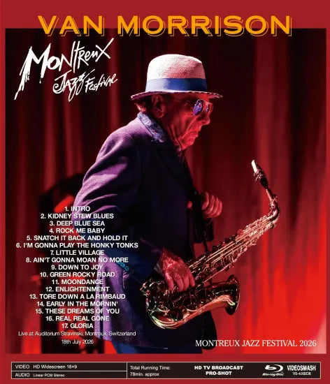 VAN MORRISON / MONTREUX JAZZ FESTIVAL 2026 HD PRO SHOT (1BDR)