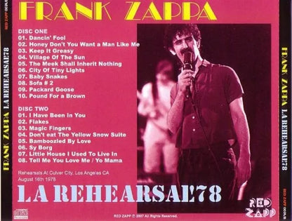 FRANK ZAPPA / LA REHEARSAL '78 (2CDR)
