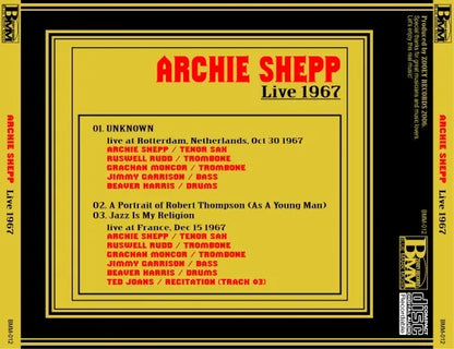 ARCHIE SHEPP / LIVE 1967 (1CDR)