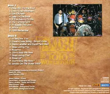 TOTO / LIVE IN BELGIUM 1996 (2CD)