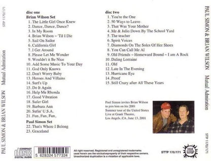 PAUL SIMON & BRIAN WILSON / MUTUAL ADMIRATION (2CD)