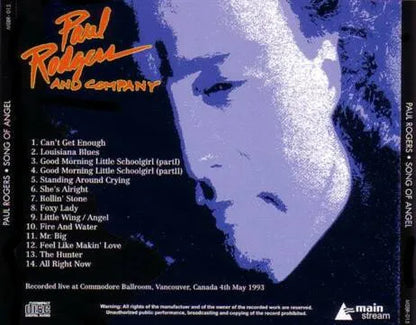 PAUL ROGERS / SONG OF ANGEL (1CD)