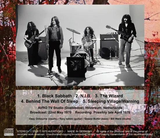 BLACK SABBATH / THE LOST 1970 AVRO SESSIONS (1CDR)