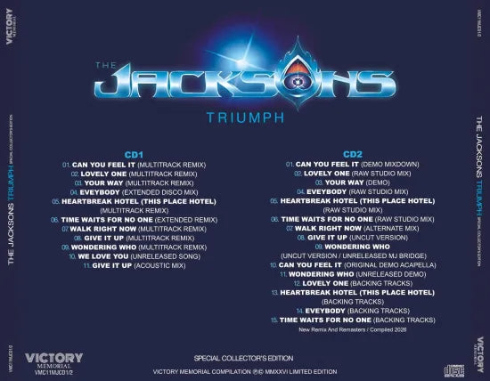 MICHAEL JACKSON THE JACKSONS / TRIUMPH SPECIAL COLLECTOR'S EDITION (2CD)
