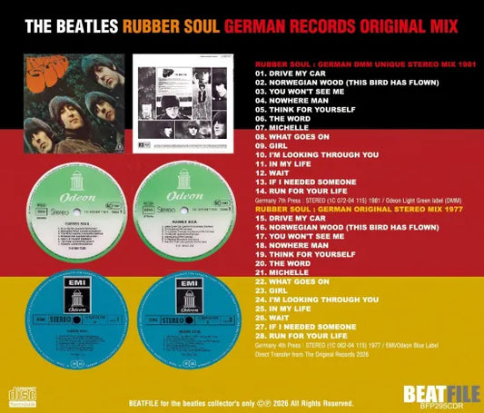 THE BEATLES / RUBBER SOUL GERMAN RECORDS ORIGINAL MIX (1CDR)