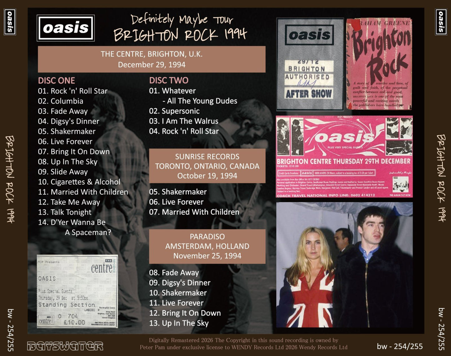 OASIS / 1994 BRIGHTON ROCK (2CD)