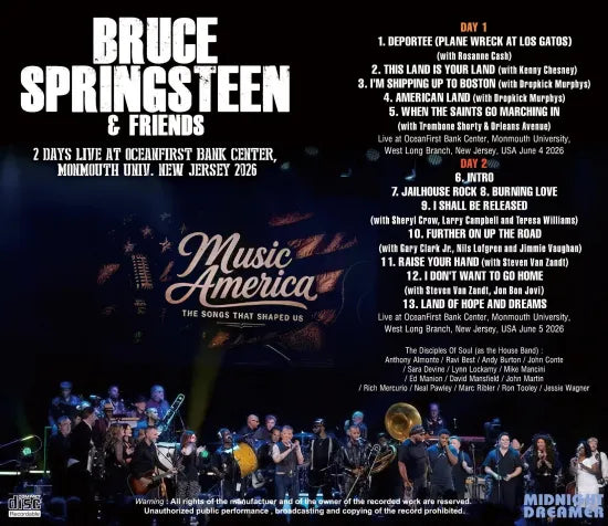 BRUCE SPRINGSTEEN / MUSIC AMERICA THE SONGS THAT SHAPED US (1CDR)