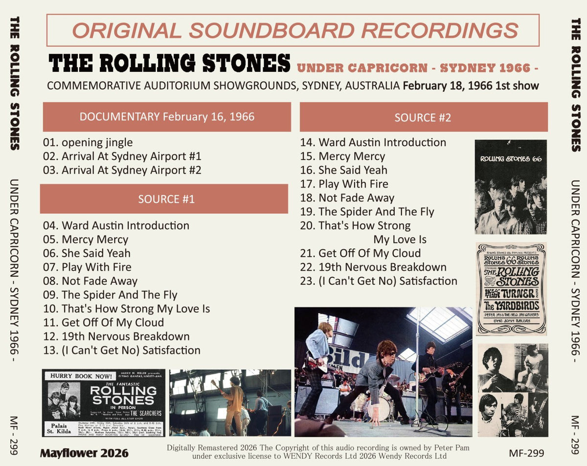 THE ROLLING STONES / 1966 UNDER CAPRICONE (1CD)