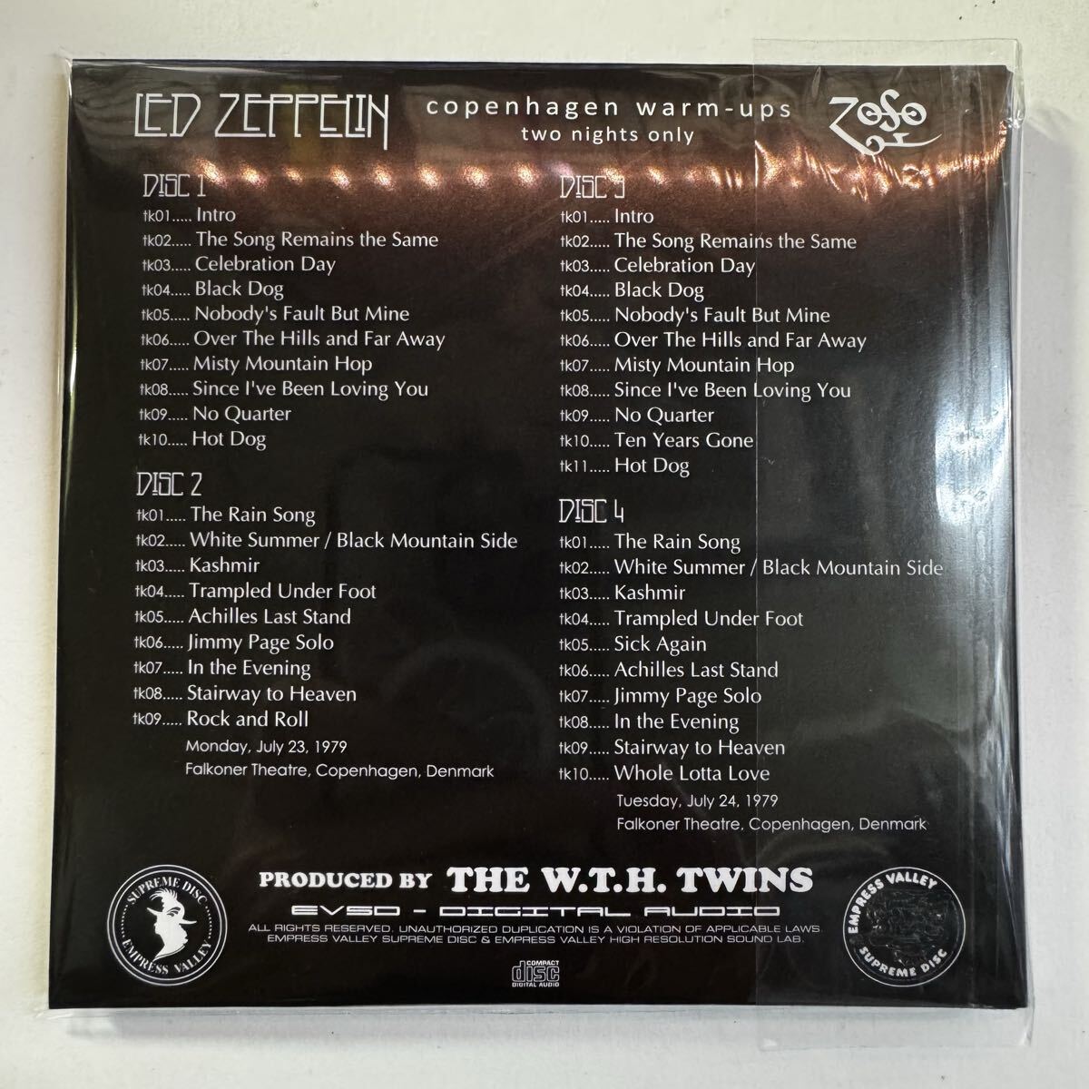 LED ZEPPELIN / COPENHAGEN WARM-UPS two nights only (4CD)