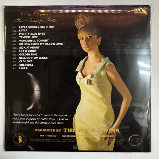 ERIC CLAPTON / MORE SONGS FOR PATTIE (1CD)