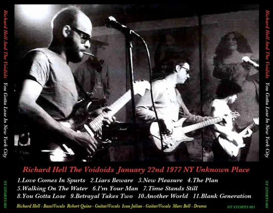 Richard Hell and the Voidoids / You Gotta Lose In New York City (1CDR)
