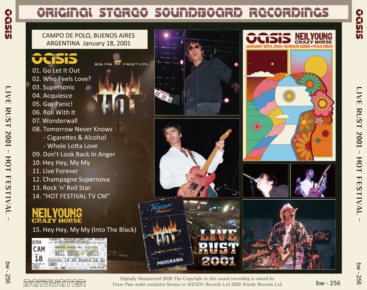 OASIS / 2001 LIVE RUST HOT FESTIVAL SOUNDBOARD (1CD)
