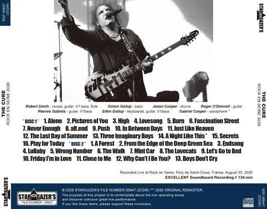 THE CURE / ROCK EN SEINE 2026 (2CDR)