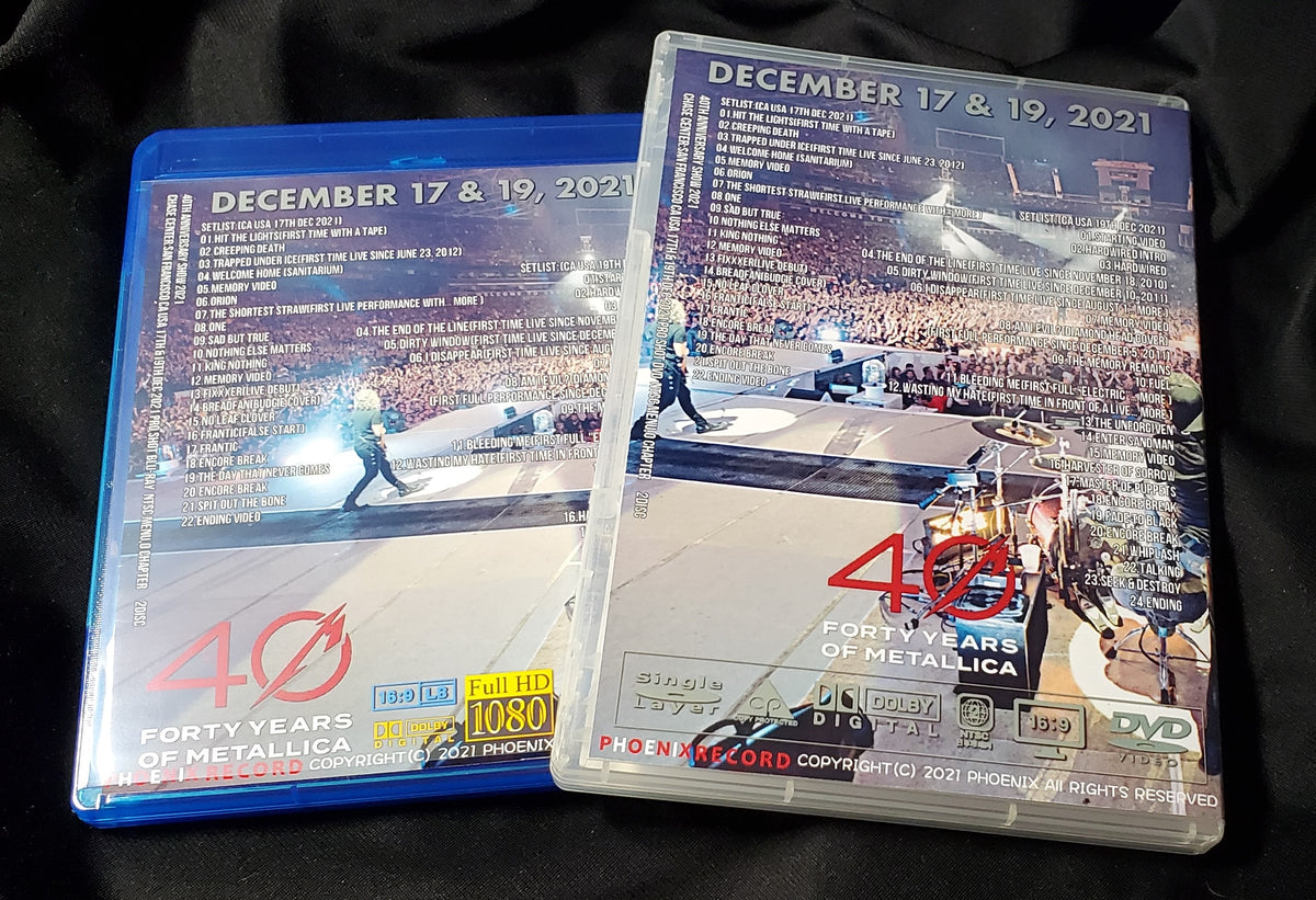 METALLICA / 40th Anniversary Show 2021 Chase Center (2DVDR)