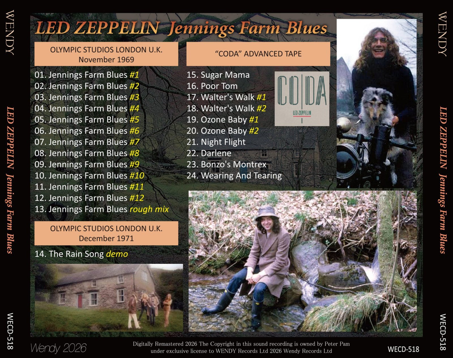 LED ZEPPELIN / JENNINGS FARM BLUES (1CD)